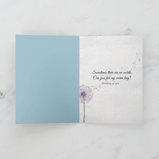 Mädchen mit Löwenzahn Karte (Innenseite)