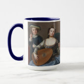 MÄDCHEN MIT LUTE TASSE (Links)