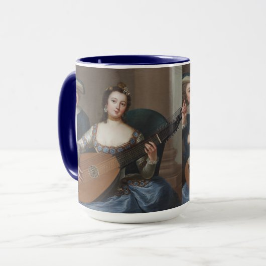 MÄDCHEN MIT LUTE TASSE (Vorderseite Links)