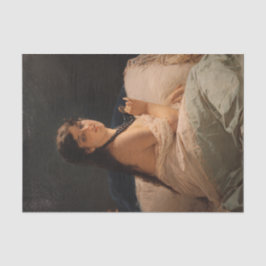 Mädchen mit Medallion (von Gerolamo Induno) Seidenpapier