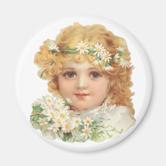 Mädchen mit Milchmagnet Magnet (Vorne)