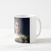 Mädchen mit Mimosa, Bouguereau Kaffeetasse (VorderseiteRechts)