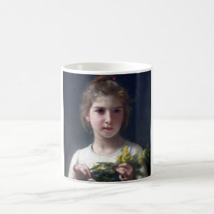 Mädchen mit Mimosa, Bouguereau Kaffeetasse