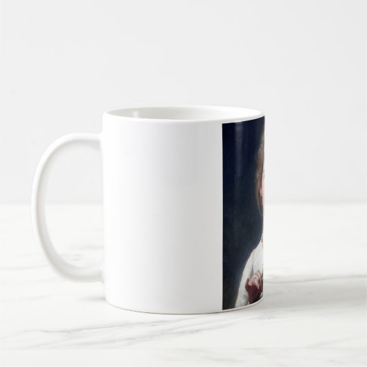 Mädchen mit Mimosa, Bouguereau Kaffeetasse (Links)