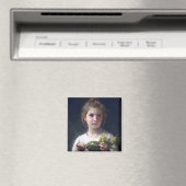 Mädchen mit Mimosa, Bouguereau Magnet (In Situ (Geschirrspüler))