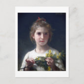 Mädchen mit Mimosa, Bouguereau Postkarte (Vorderseite)