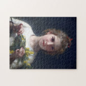 Mädchen mit Mimosa, Bouguereau Puzzle (Horizontal)