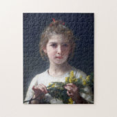 Mädchen mit Mimosa, Bouguereau Puzzle (Vertikal)