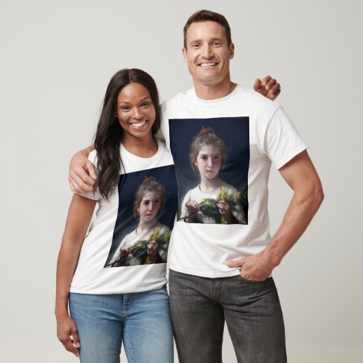 Mädchen mit Mimosa, Bouguereau T-Shirt (Unisex)