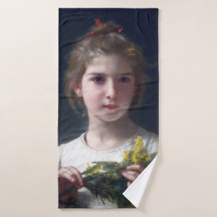 Mädchen mit Mimose, Bouguereau Badehandtuch