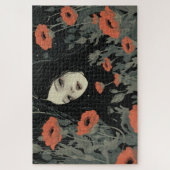 Mädchen mit Mohn Jigsaw Puzzle (Vertikal)