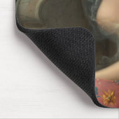Mädchen mit Mohn Mousepad (Ecke)