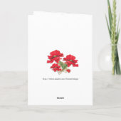 Mädchen mit Mohnblumen ~ Karte (Rückseite)