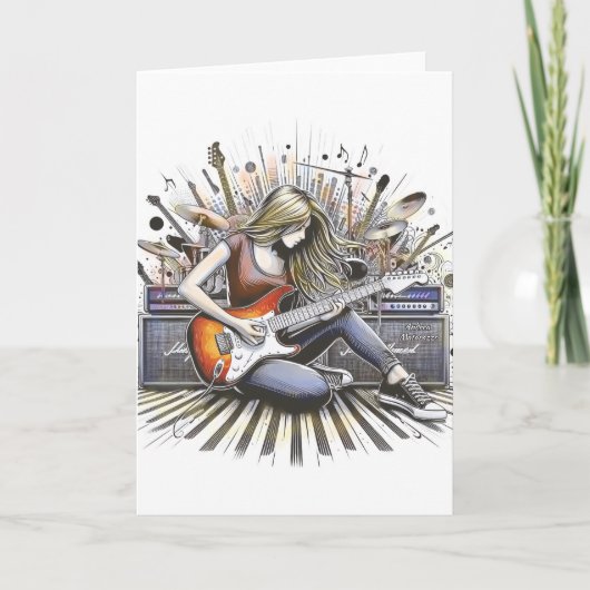 Mädchen mit musikalischen Begabungen (Vorderseite)