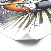 Mädchen mit musikalischen Begabungen Fotodruck (Ecke)