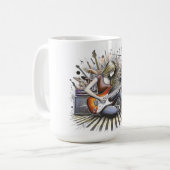 Mädchen mit musikalischen Begabungen Kaffeetasse (Vorderseite Links)