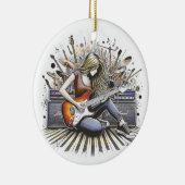 Mädchen mit musikalischen Begabungen Keramik Ornament (Rechts)