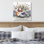 Mädchen mit musikalischen Begabungen Leinwanddruck (Insitu (Schlafzimmer))