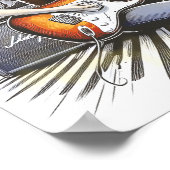 Mädchen mit musikalischen Begabungen Poster (Ecke)