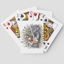 Mädchen mit musikalischen Begabungen Spielkarten