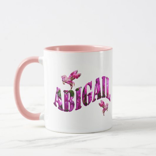 Mädchen mit Namen Abigail, Tasse (Links)