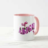 Mädchen mit Namen Abigail, Tasse (VorderseiteRechts)