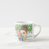 Mädchen mit Papagei Espressotasse (Rechts)