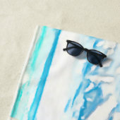 Mädchen mit Papagei Strandtuch (Beispiel)