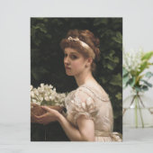 Mädchen mit Pea-Blüten (von Edward Poynter) Karte (Stehend Vorderseite)