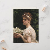 Mädchen mit Pea-Blüten (von Edward Poynter) Karte (Vorderseite/Rückseite Beispiel)