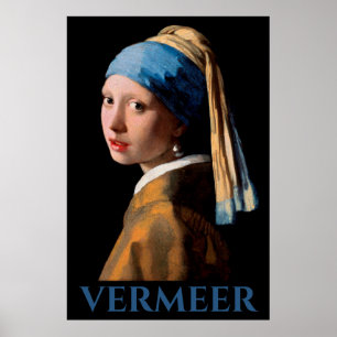 Mädchen mit Pearl Earing Vermeer Poster