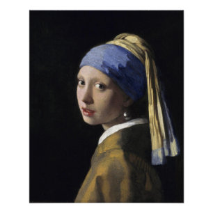 Mädchen mit Perle Earring Johannes Vermeer Glossy Poster