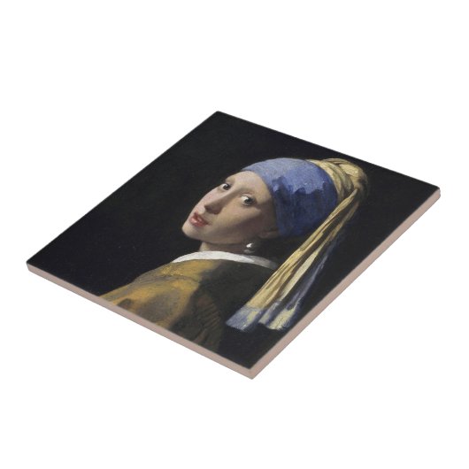 Mädchen mit Perlenerring Fliese (Seite)