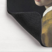 Mädchen mit Perlenerring Mousepad (Ecke)