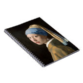 Mädchen mit Perlenohrdekoren zum Party Notizblock (Rechte Seite)