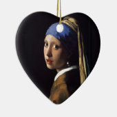 Mädchen mit Perlenohrgemälde von Vermeer Keramik Ornament (Rechts)
