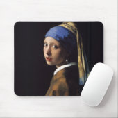 Mädchen mit Perlenohrgemälde von Vermeer Mousepad (Mit Mouse)