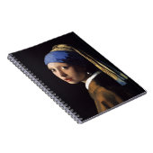 Mädchen mit Perlenohrgemälde von Vermeer Notizblock (Rechte Seite)