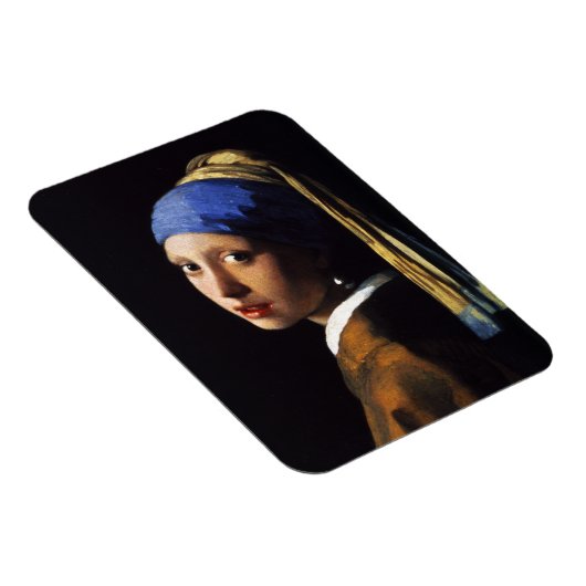 Mädchen mit Perlenohrmagnet Magnet (Rechte Seite)