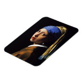 Mädchen mit Perlenohrmagnet Magnet (Linke Seite)