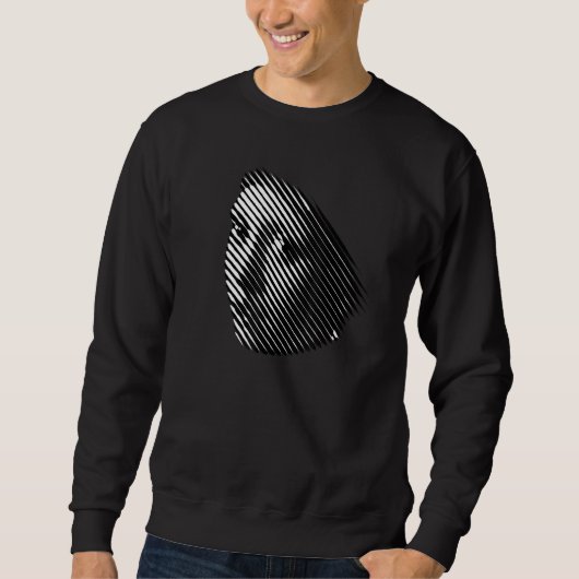 Mädchen mit Perlenohrmuschel mit Künstlerischer Sc Sweatshirt (Vorderseite)