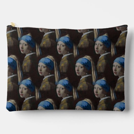 Mädchen mit Perlenohrmuschel Replik Muster Zubehörtasche (Vorderseite)