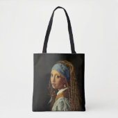 Mädchen mit Perlenohrparodie Tasche (Vorderseite)