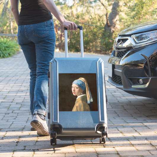 Mädchen mit Perlenohrring (1665) Gepäck Aufkleber (Koffer Insitu)