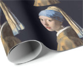 Mädchen mit Perlenohrring 1665 Johannes Vermeer Geschenkpapier (Rolleneckpunkt)