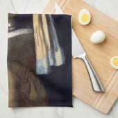 Mädchen mit Perlenohrring 1665 Johannes Vermeer Geschirrtuch (Viertel Falte)