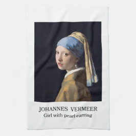 Mädchen mit Perlenohrring 1665 Johannes Vermeer Geschirrtuch