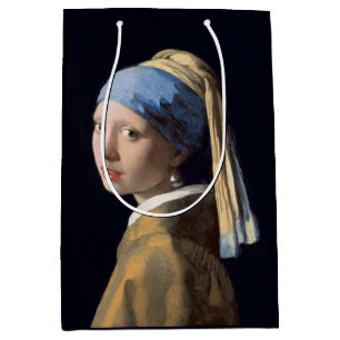 Mädchen mit Perlenohrring 1665 Johannes Vermeer Mittlere Geschenktüte