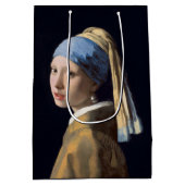 Mädchen mit Perlenohrring 1665 Johannes Vermeer Mittlere Geschenktüte (Rückseite)