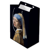 Mädchen mit Perlenohrring 1665 Johannes Vermeer Mittlere Geschenktüte (Rückseite Schrägansicht)